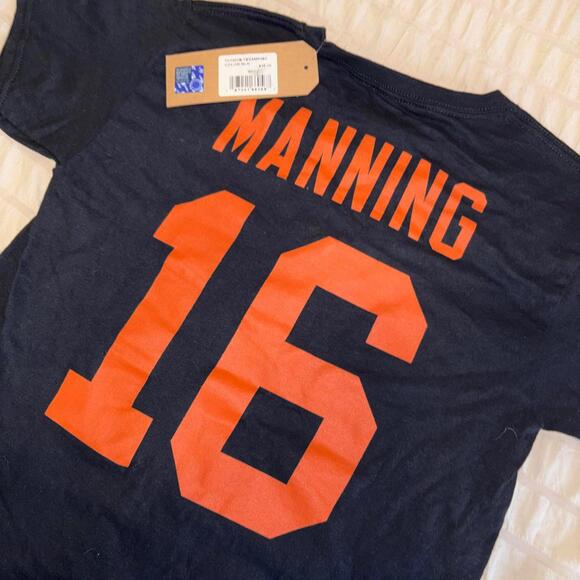 New With Tags Texas Longhorns Arch Manning #16 Youth Medium Black TShirt College - Picture 6 of 6